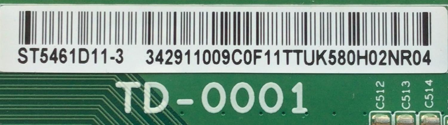 T-CON PARA TV TCL QLED / NUMERO DE PARTE 342911009C0F / TD-0001 / ST5461D11-3 / 342911009C0F11 / 34.29110.09C0 / PANEL LVU550NDHL CD9W08 V2 / MODELOS 55R635 / 55R646 - Imagen 2